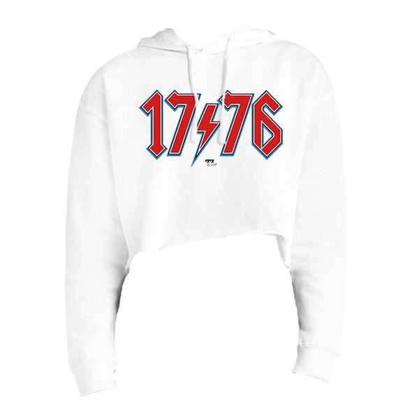 1776 ACDC Women's Fleece Cropped Hooded Sweatshirt