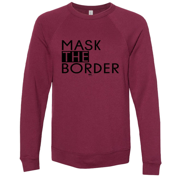 Mask The Border Black Unisex Crewneck Sweatshirt