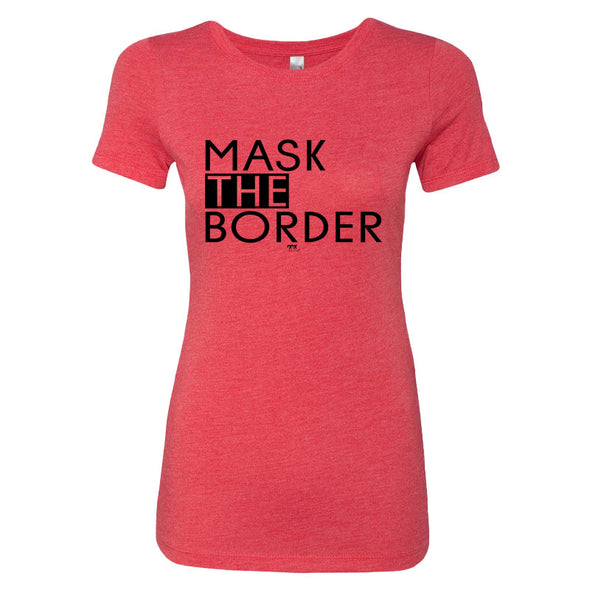 Mask The Border Black Women's Tri-Blend Tee