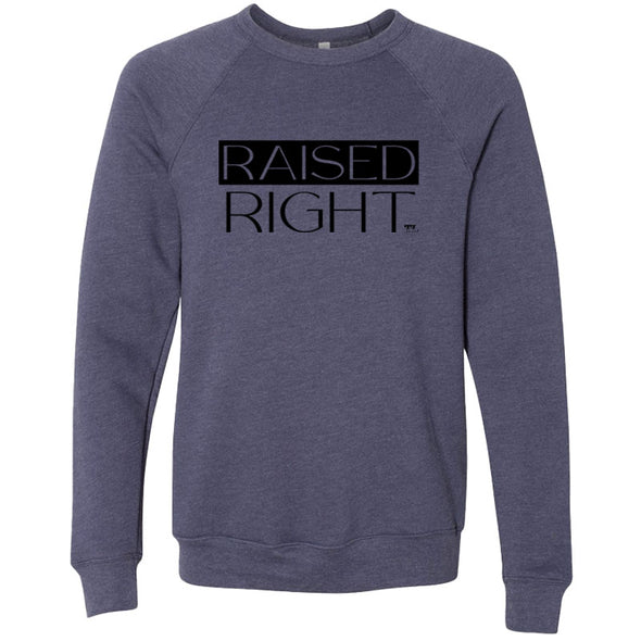 Raised Right Black Unisex Crewneck Sweatshirt