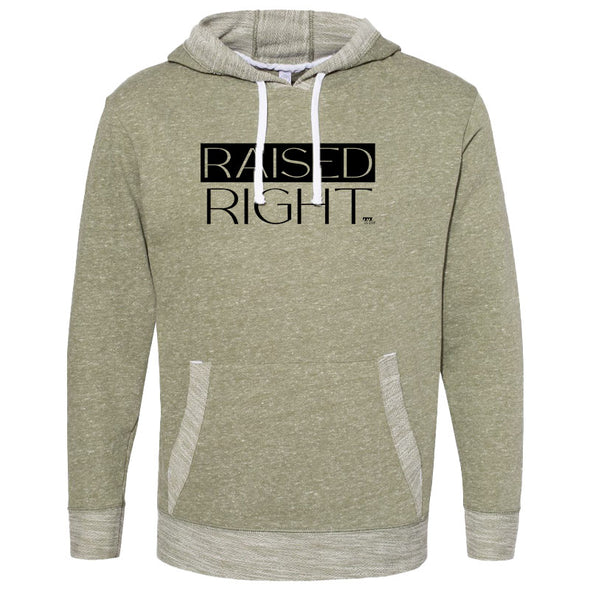 Raised Right Black Unisex French Terry Hooded Sweatshirt