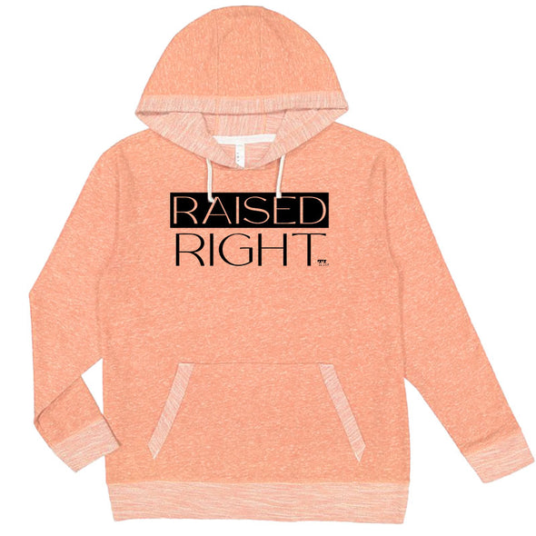 Raised Right Black Unisex French Terry Hooded Sweatshirt