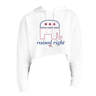 Raised Right Women's Fleece Cropped Hooded Sweatshirt