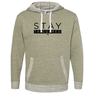 Stay Triggered Black Unisex French Terry Hooded Sweatshirt