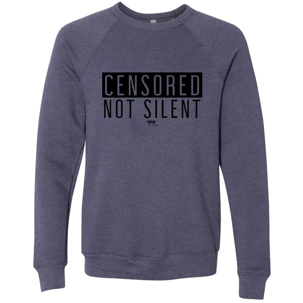 Censored Not SilentBlack Print Unisex Crewneck Sweatshirt
